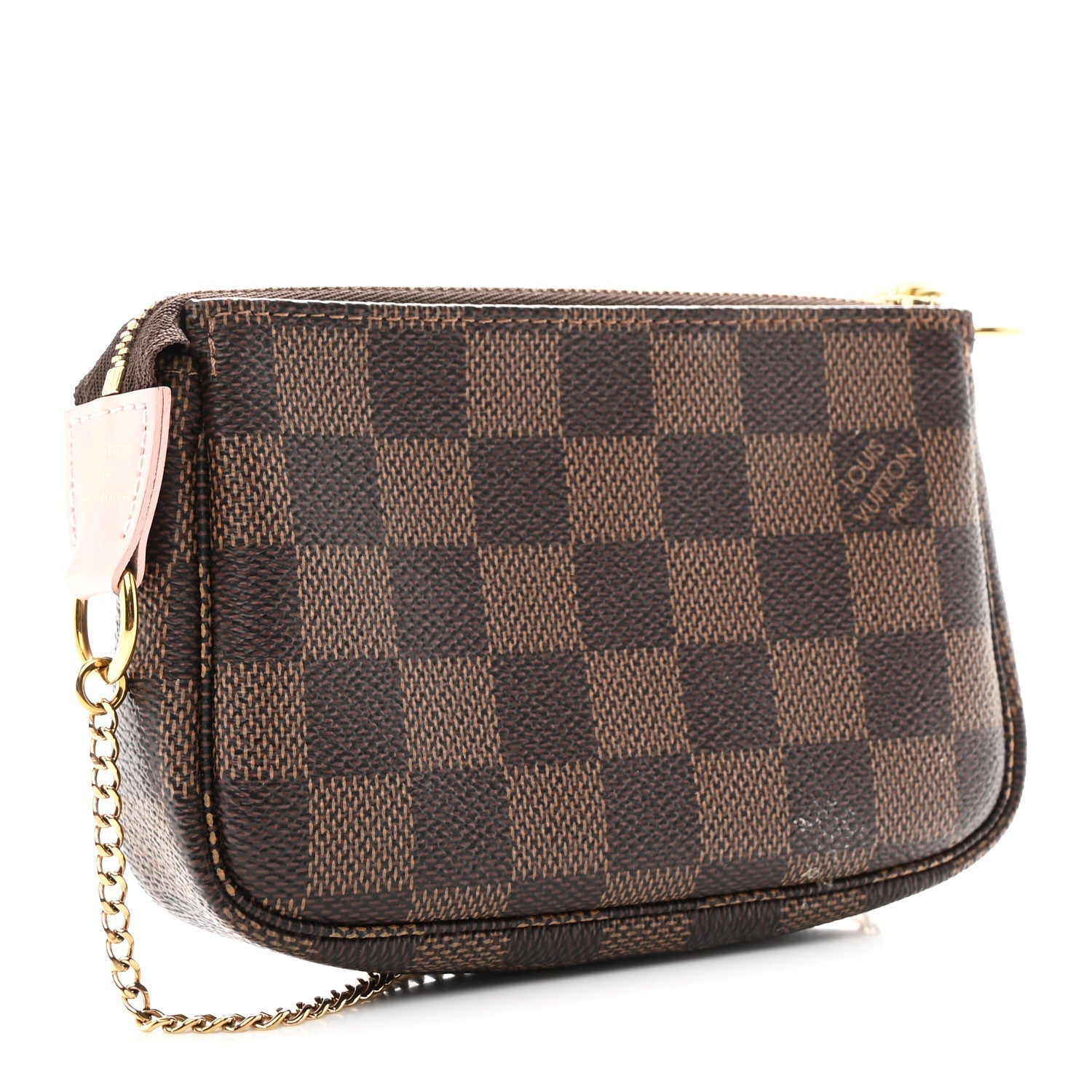 Damier Ebene 2020 Christmas Animation Big Wheel Mini Pochette Accessories Rose Ballerine
