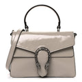 Crinkled Patent Small Dionysus Top Handle Bag Sphinx