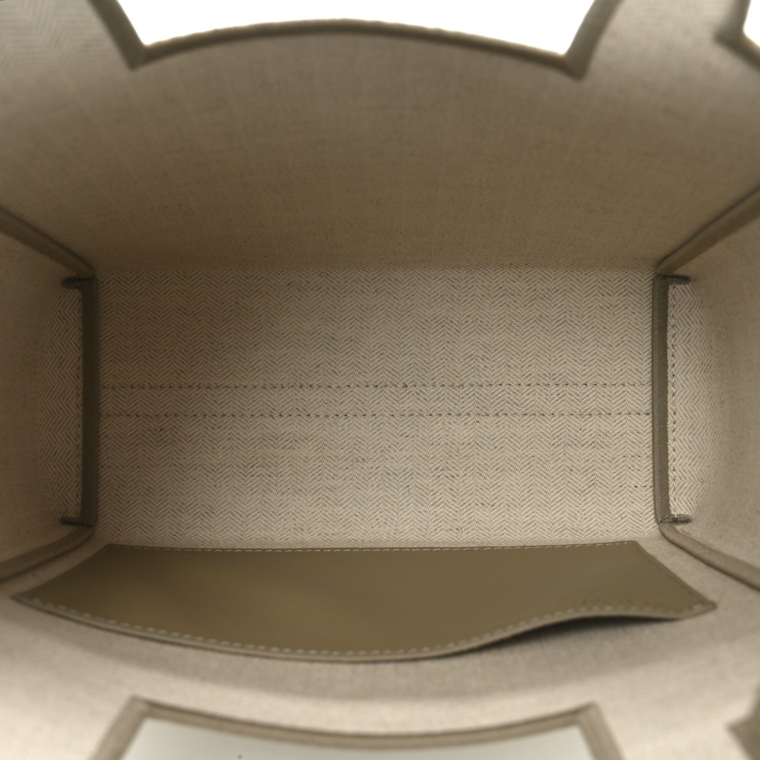 Jacquard Canvas Small Font Tote Ecru