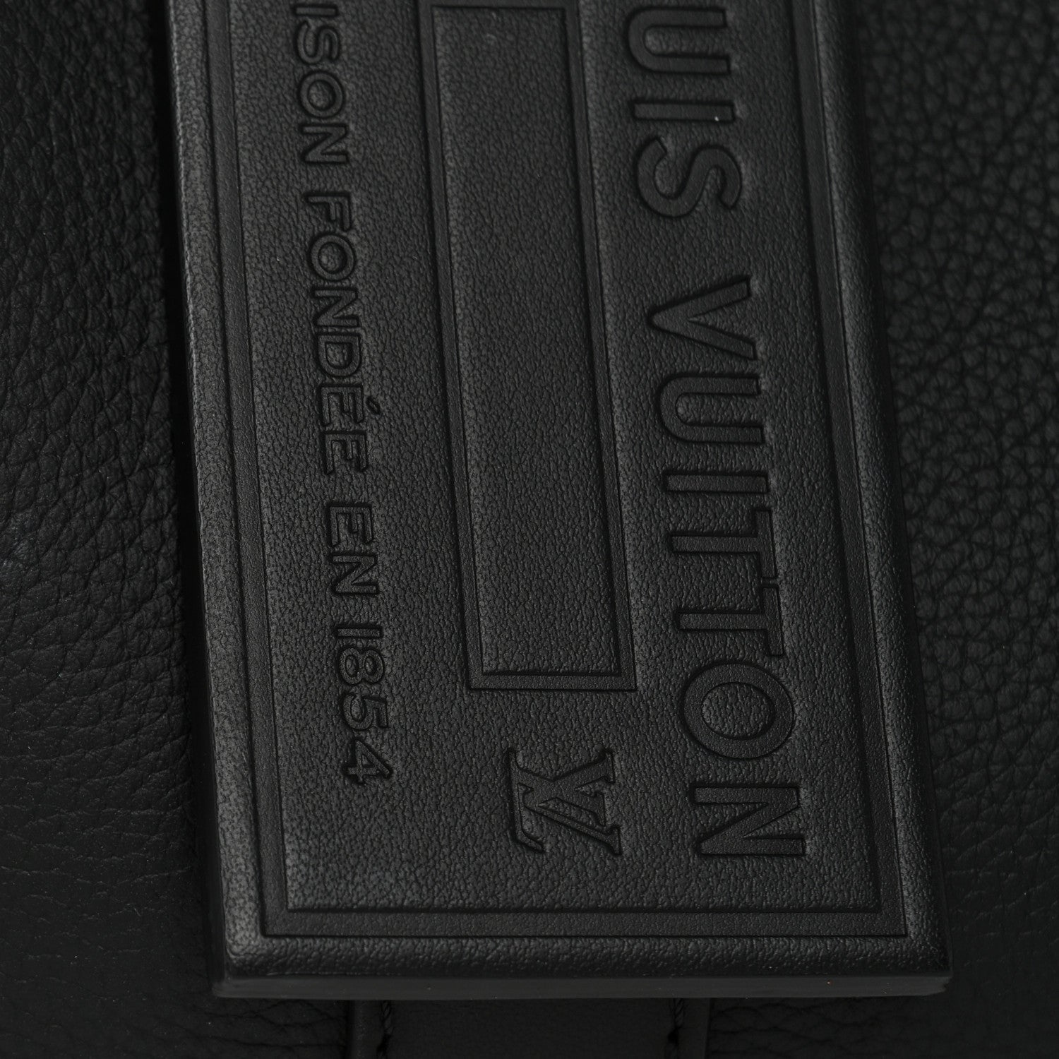 Grained Calfskin Aerogram City Keepall Black