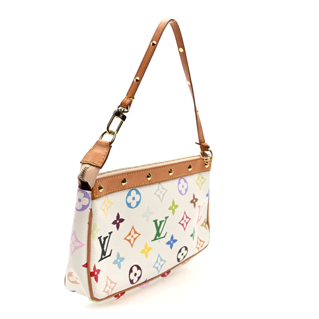 Monogram Multicolor Pochette Accessories White