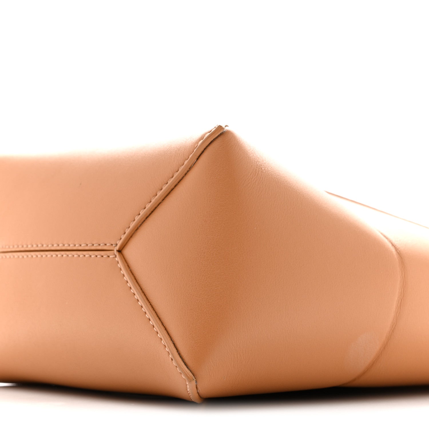 Shiny Calfskin Mini Puzzle Fold Tote Warm Desert