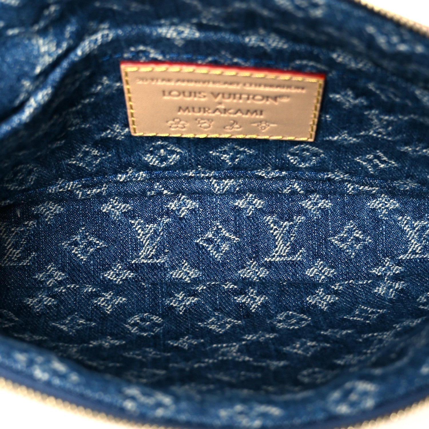 LV X TM Monogram Denim Cerises Pochette Accessories Blue