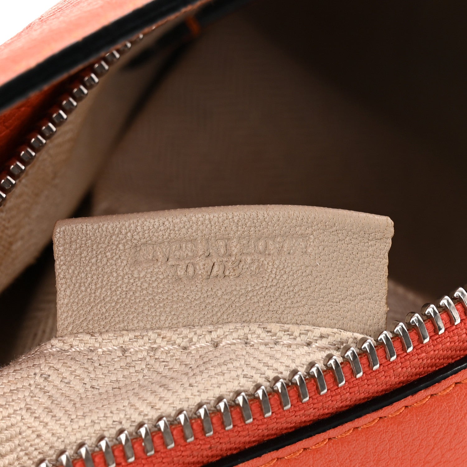 Grained Calfskin Small Puzzle Bag Orange