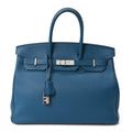 Togo Birkin 35 Bleu Izmir