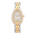 Stainless Steel 18K Yellow Gold Diamond Bezel 33mm Serpenti Seduttori Quartz Watch