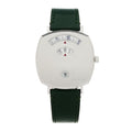 Stainless Steel Calfskin 35mm Grip Quartz Watch Green