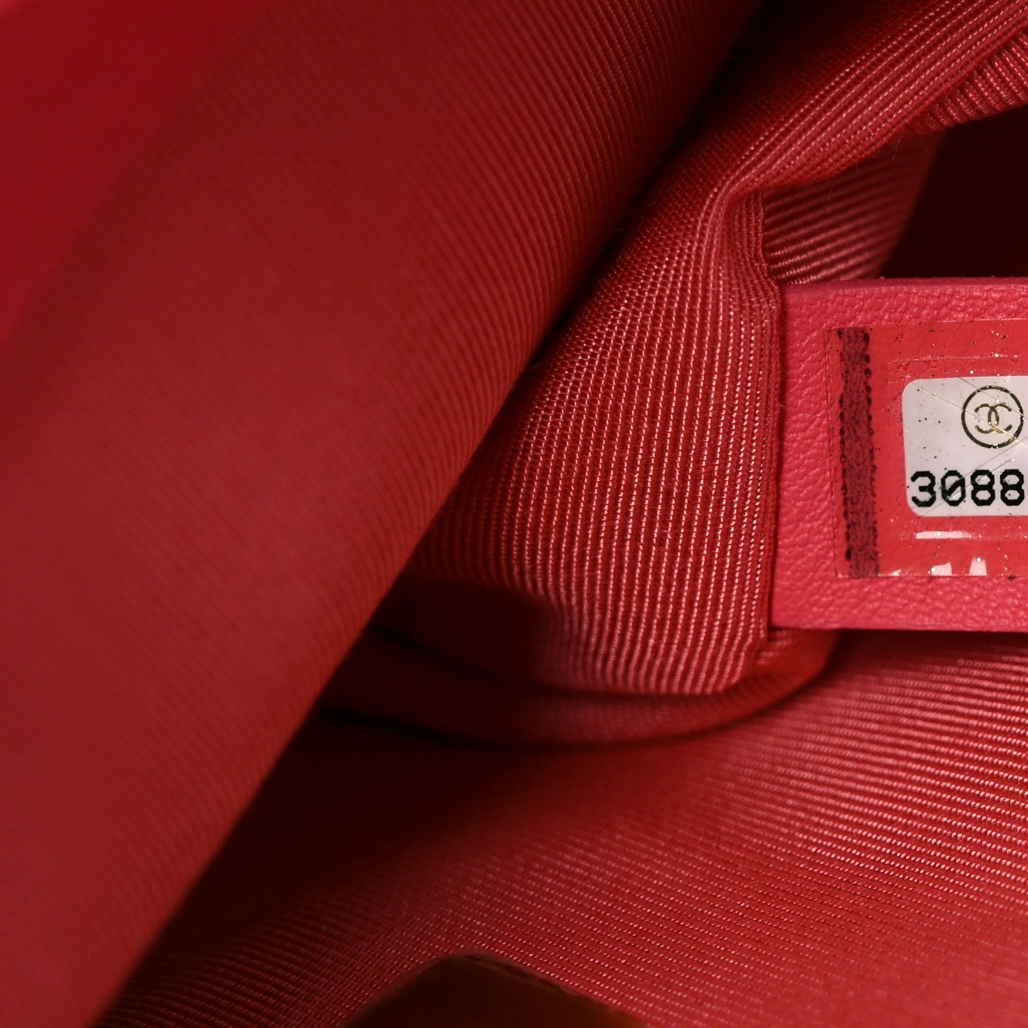 Sequin Quilted Medium Chanel 19 Flap Coral