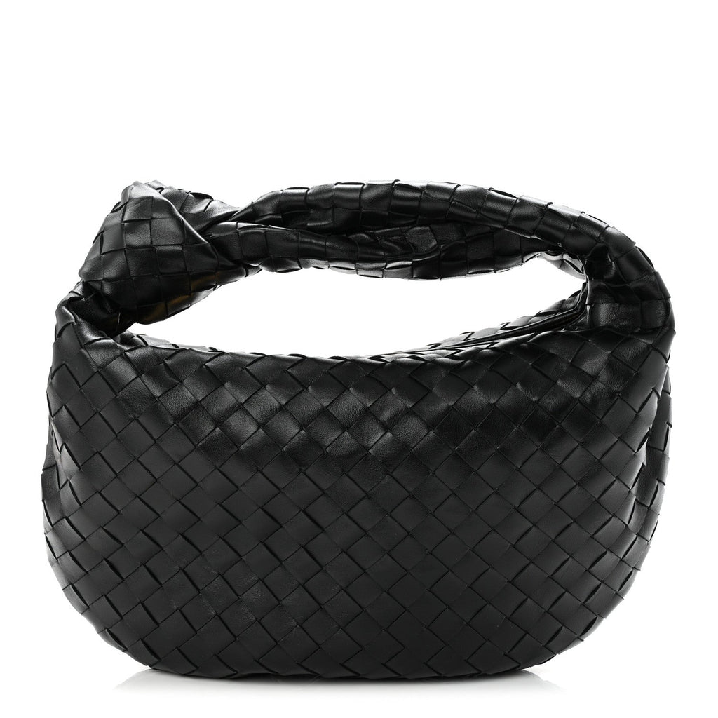 Nappa Intrecciato Teen Jodie Hobo Black