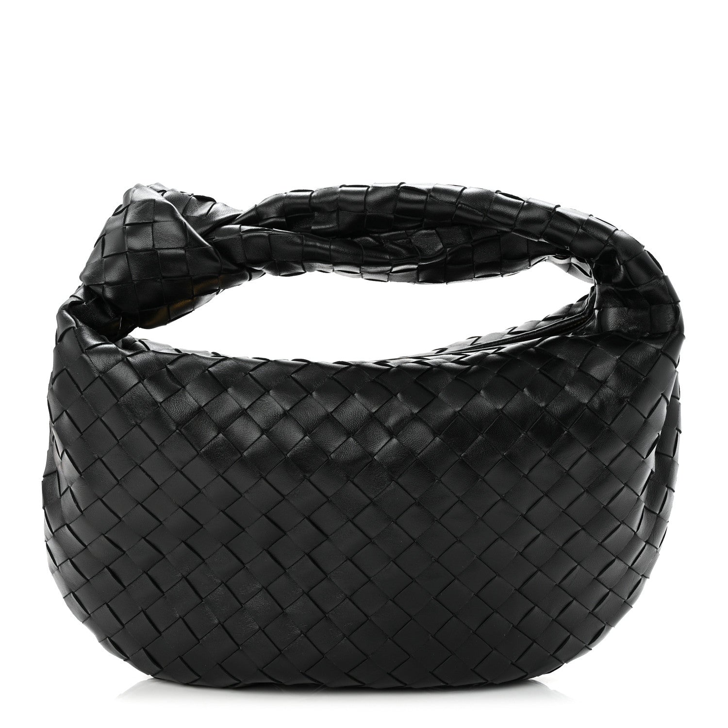 Nappa Intrecciato Teen Jodie Hobo Black