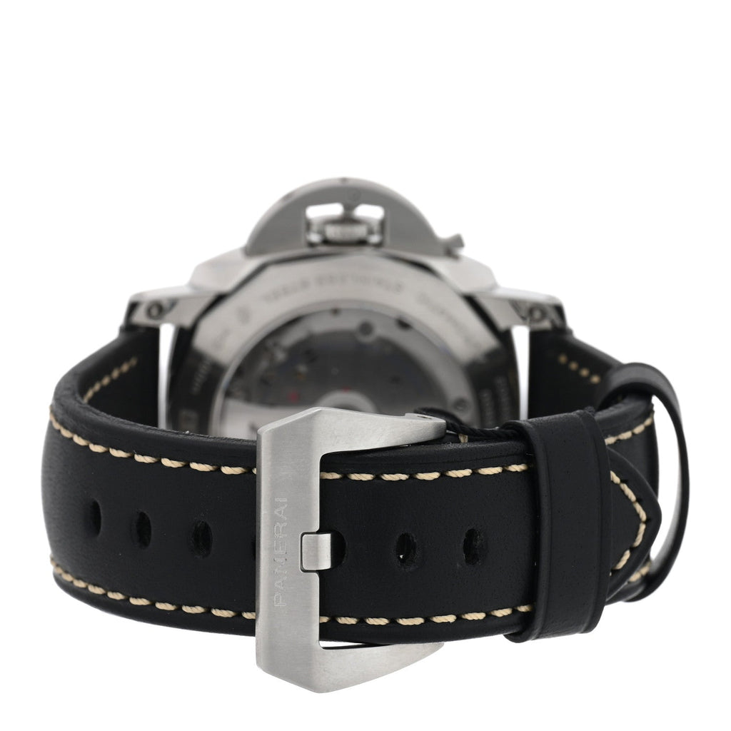 Stainless Steel Calfskin 44mm Luminor 1950 Fu Automatic Watch Black PAM00498