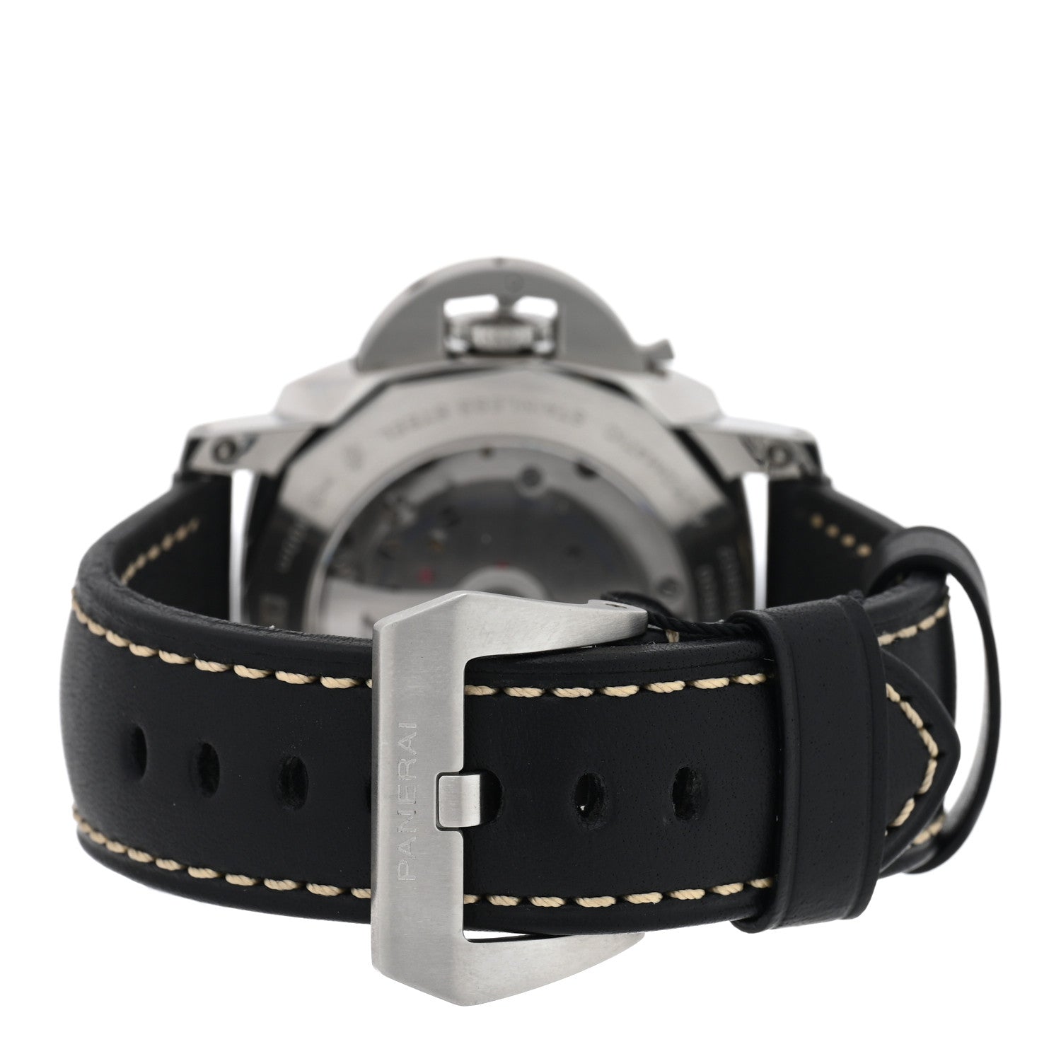 Stainless Steel Calfskin 44mm Luminor 1950 Fu Automatic Watch Black PAM00498