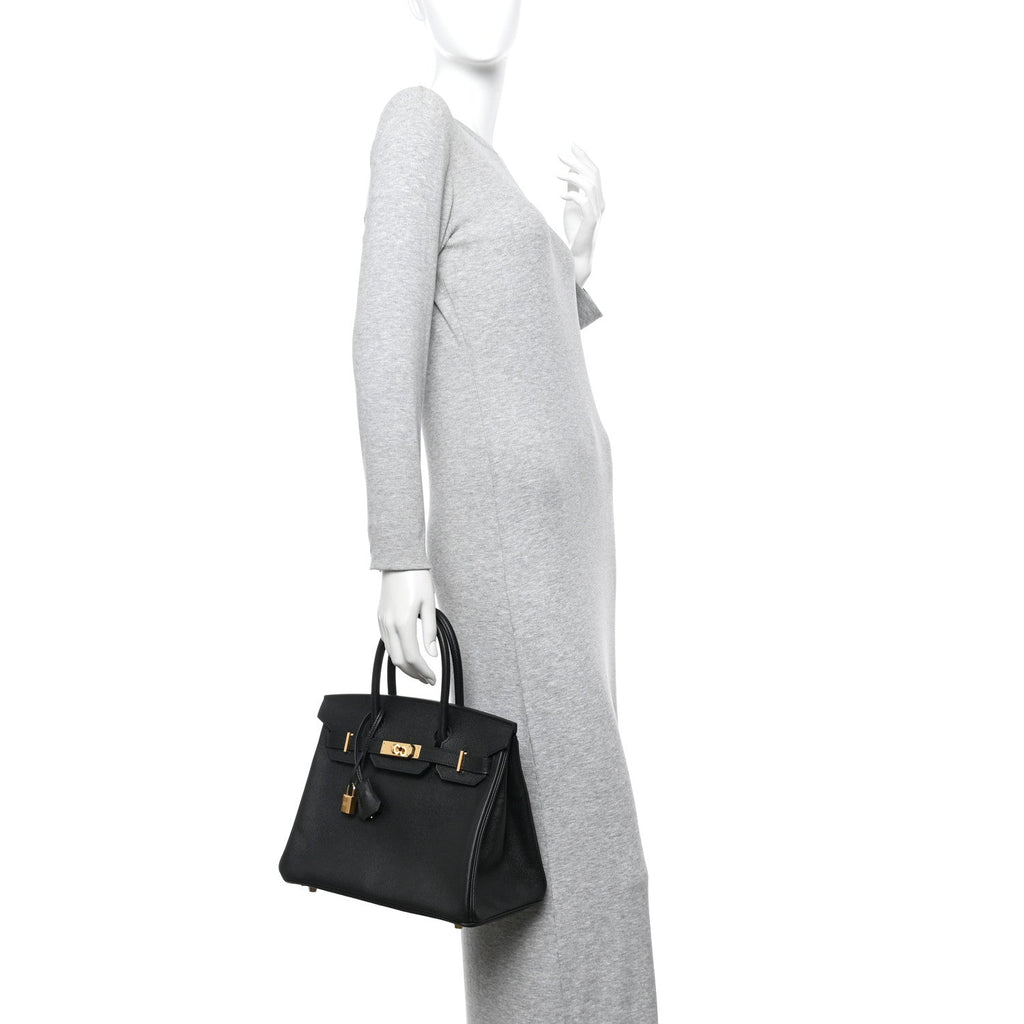 Epsom Birkin 30 Black