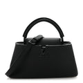 Taurillon Capucines East West MM Matte Black