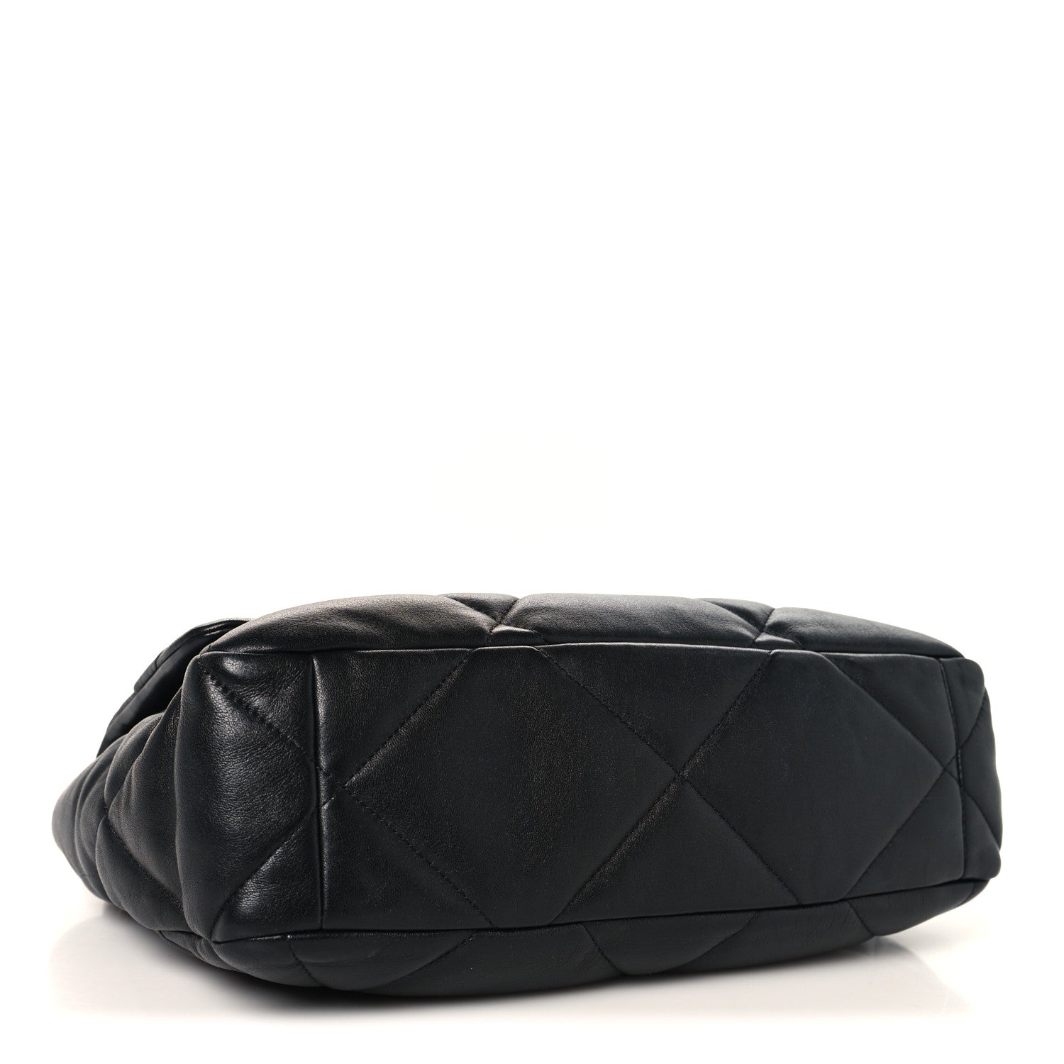 Lambskin Quilted Large Chanel 19 Flap Black