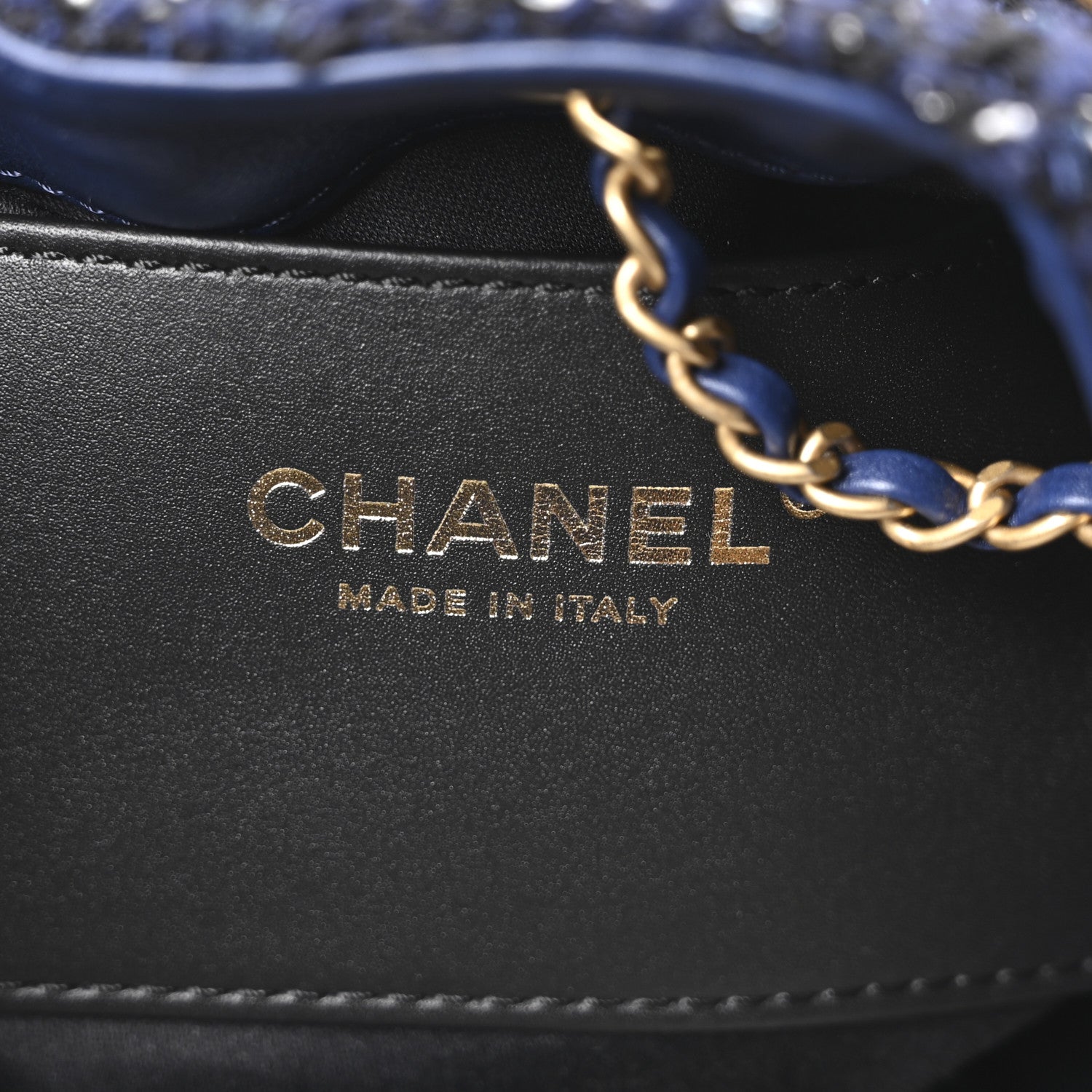 Tweed Quilted Small Chanel 25 Handbag Blue