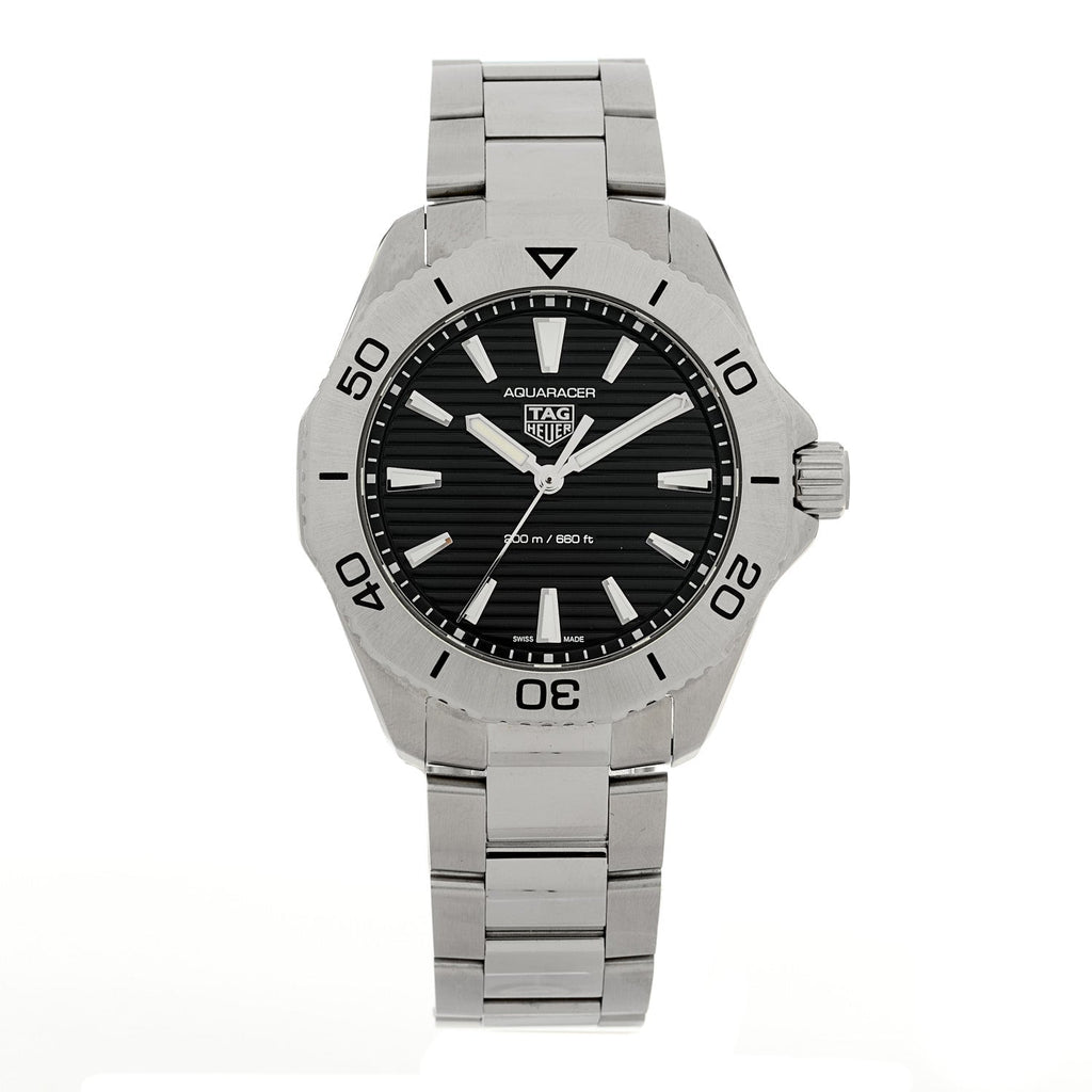 Stainless Steel 40mm Aquaracer Professional 200 Quartz Watch Black WBP1110