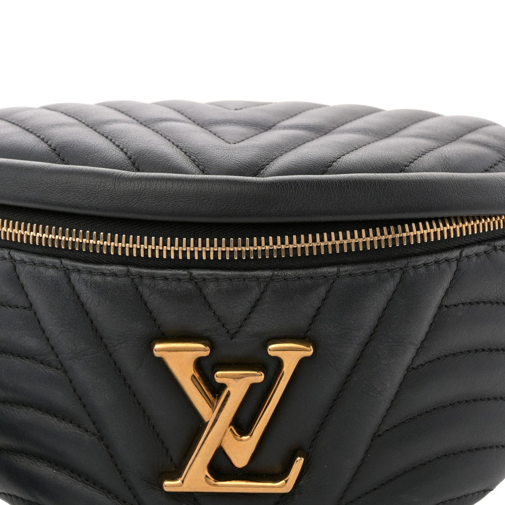 Calfskin Quilted New Wave Bumbag Black