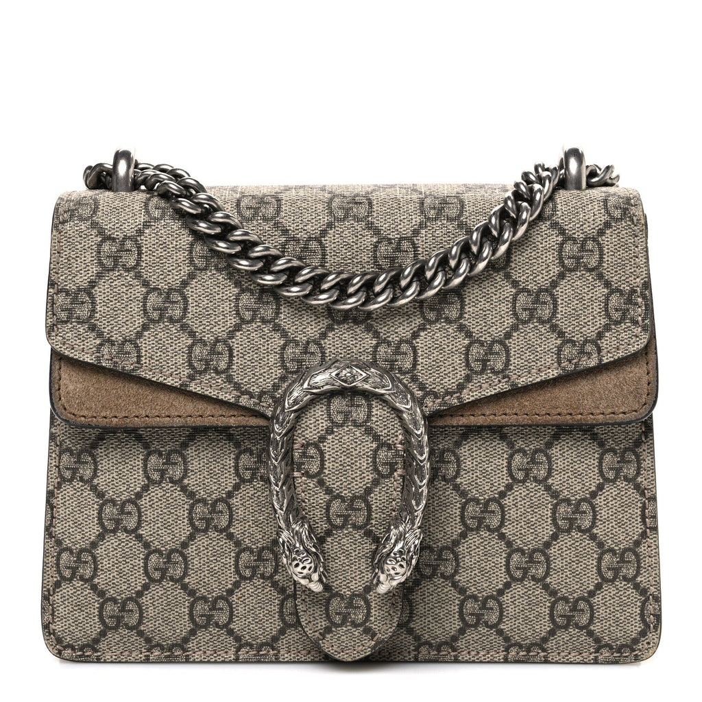 GG Supreme Monogram Mini Dionysus Shoulder Bag Taupe