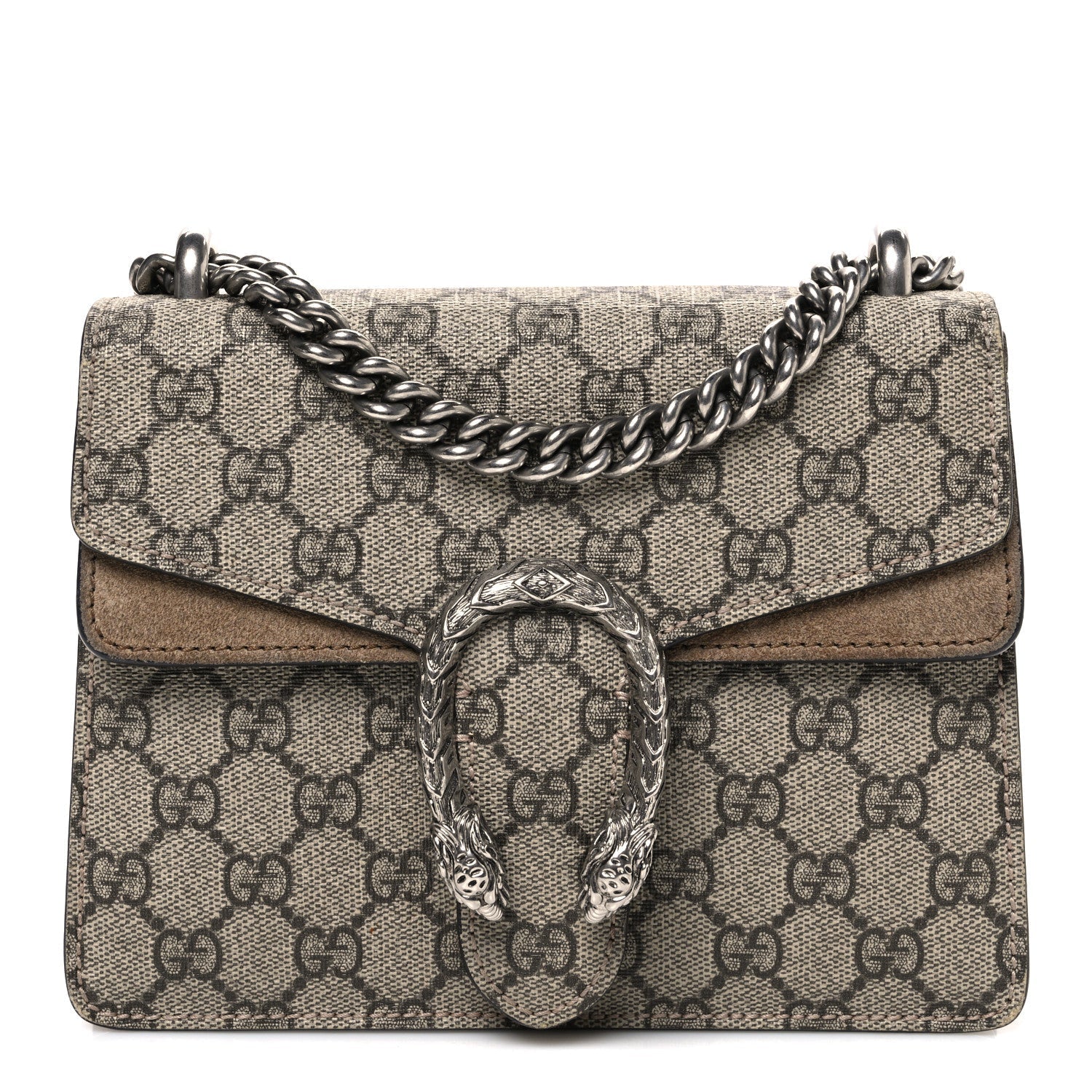 GG Supreme Monogram Mini Dionysus Shoulder Bag Taupe