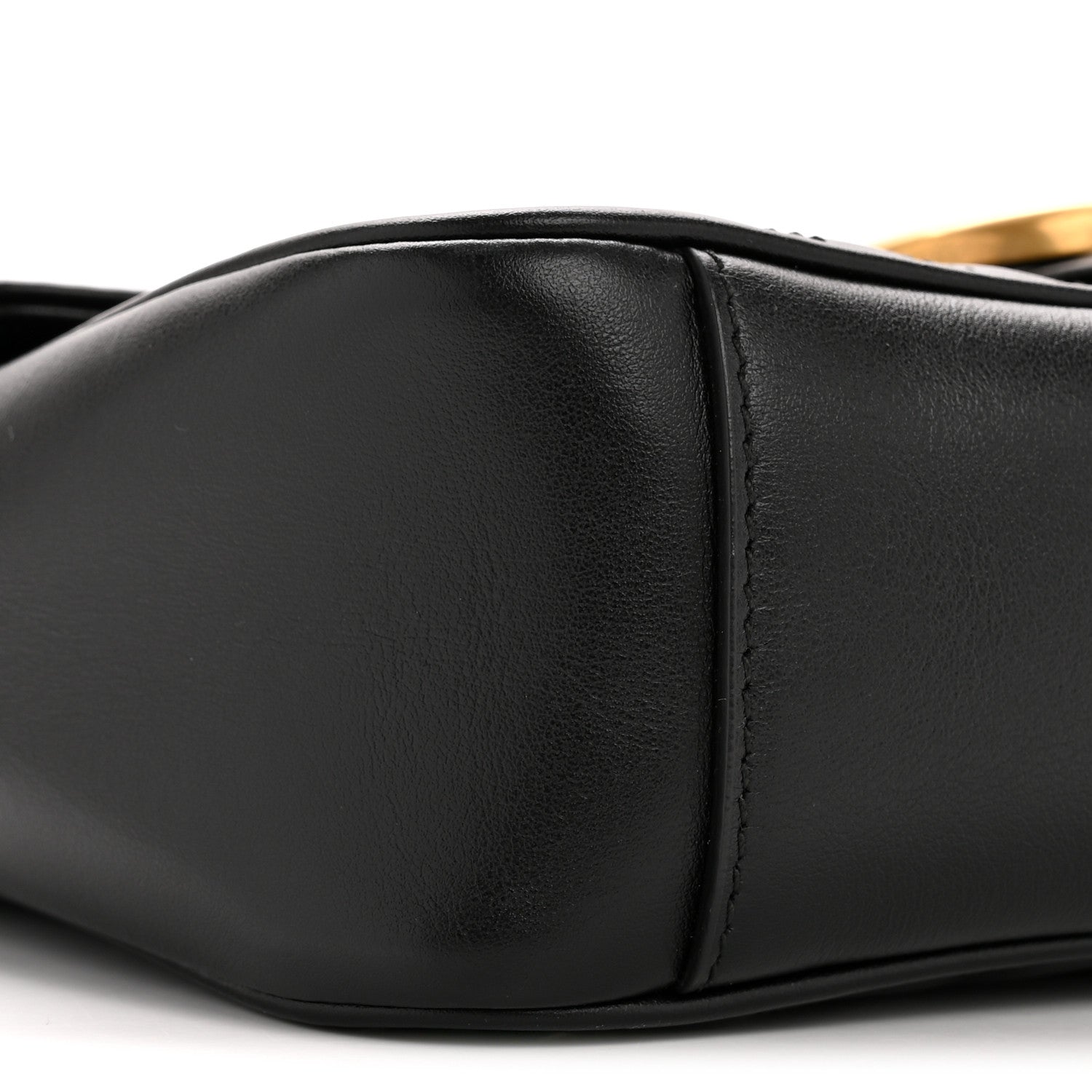 Calfskin Matelasse Small GG Marmont Shoulder Bag Black