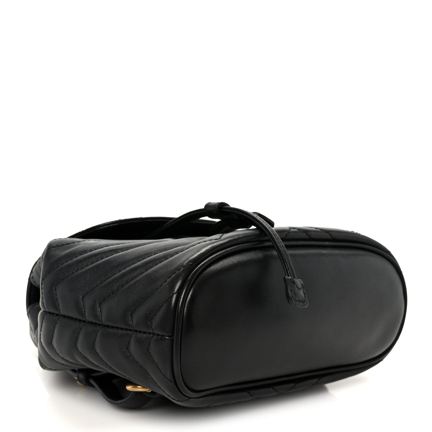 Calfskin Matelasse GG Marmont Flap Backpack Black
