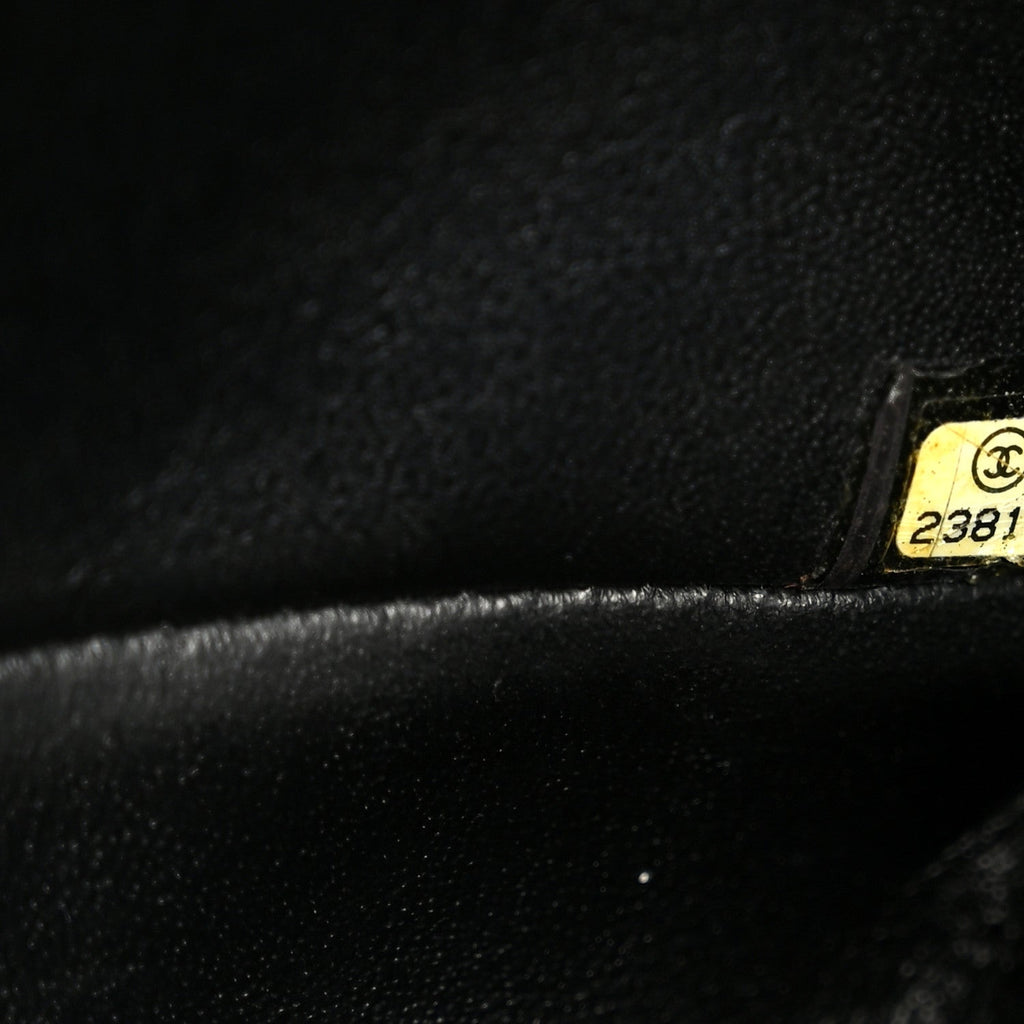 Sheepskin Chevron Quilted 2.55 Reissue 225 Double Flap So Black