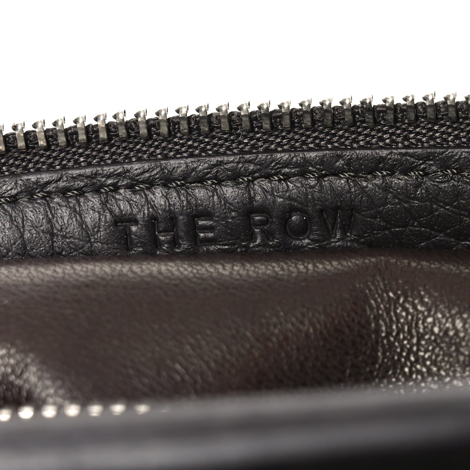 Grained Calfskin Small Slouchy Banana Bag Dark Brown