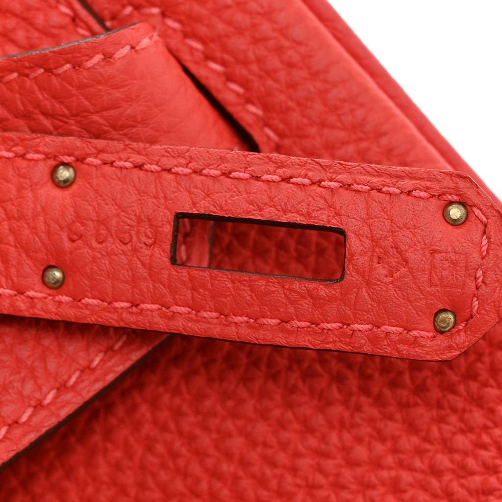 Togo Birkin 30 Rouge Pivoine