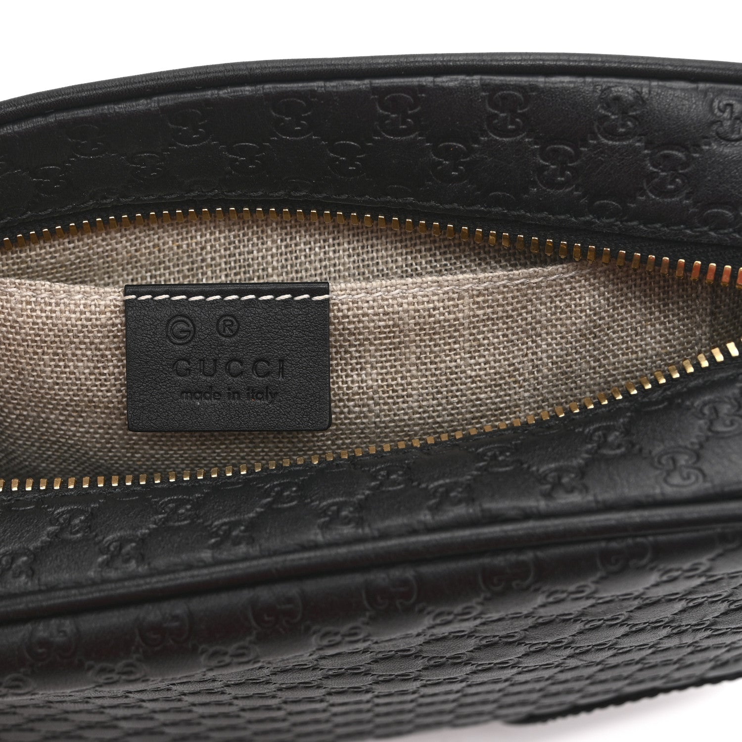 Microguccissima Mini Bree Messenger Bag Black