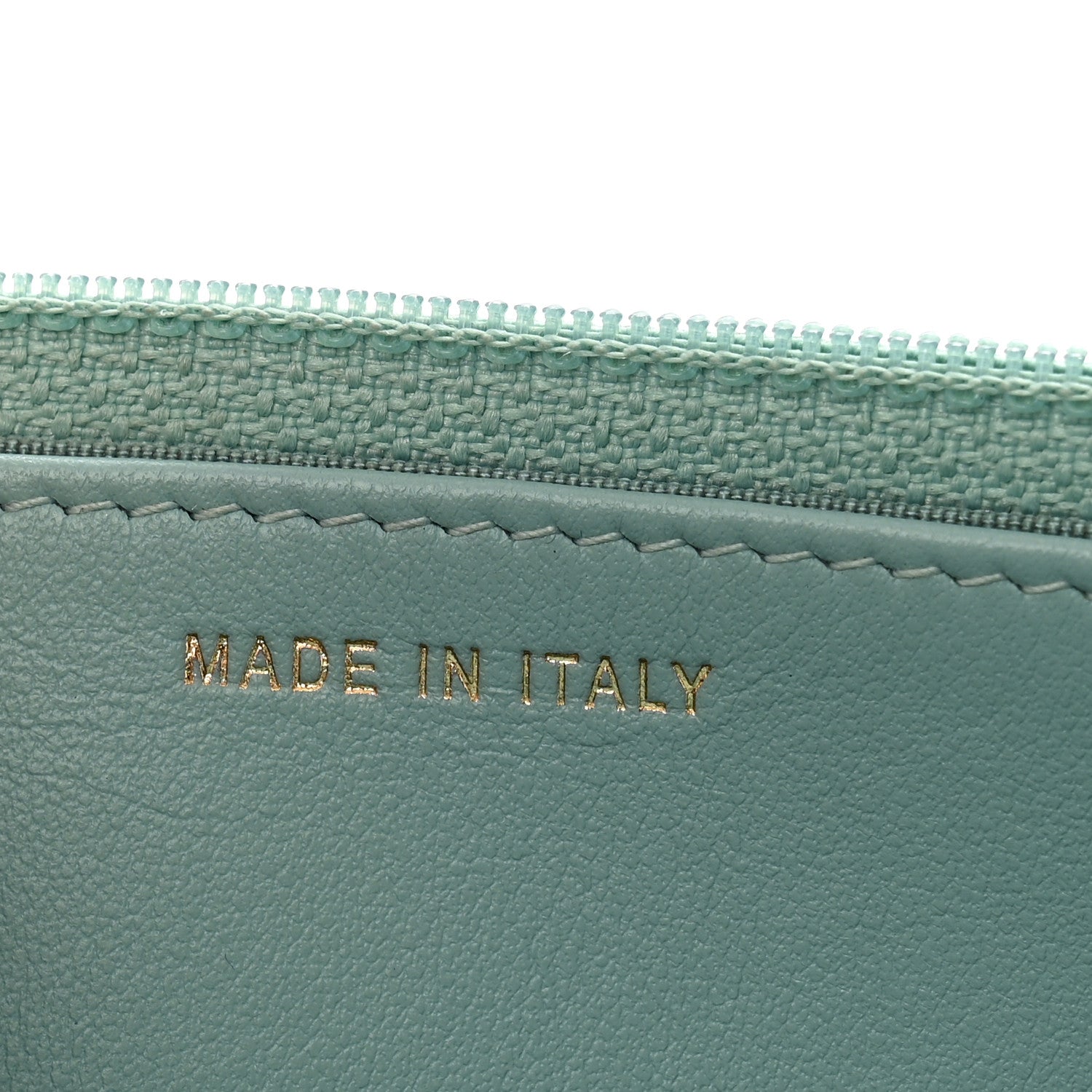 Caviar Quilted Boy Wallet On Chain WOC Light Blue