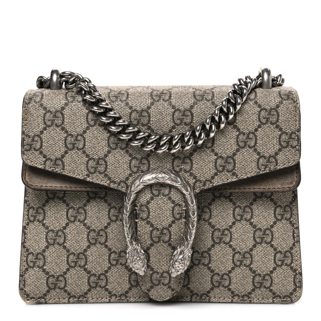GG Supreme Monogram Mini Dionysus Shoulder Bag Taupe