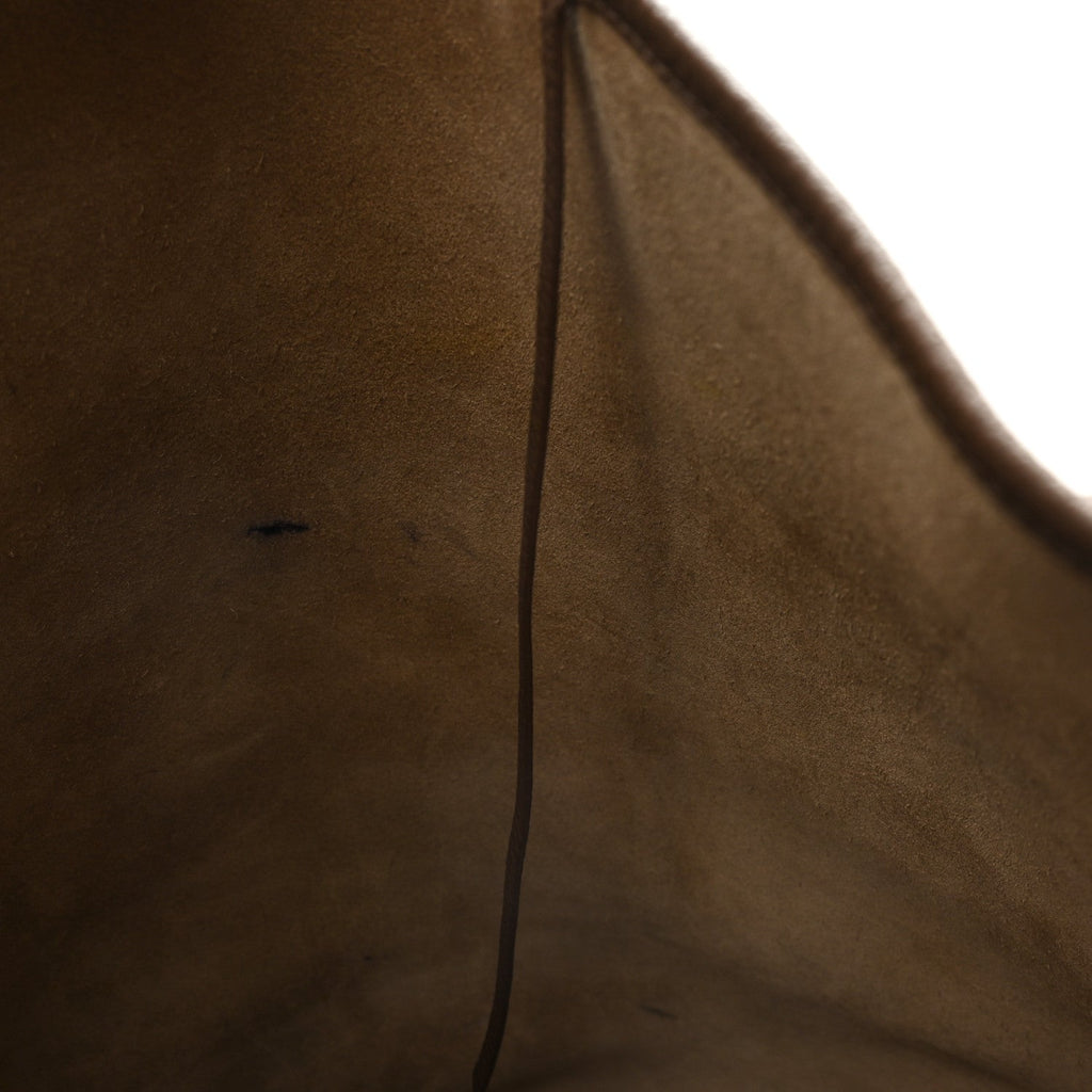 Grained Calfskin Large N/S Park Tote Dark Olive