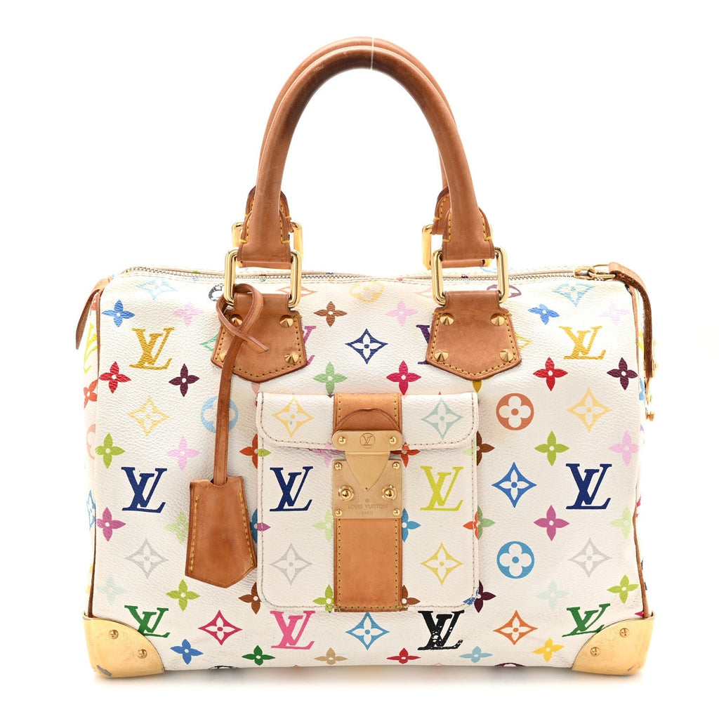 Monogram Multicolor Speedy 30 White