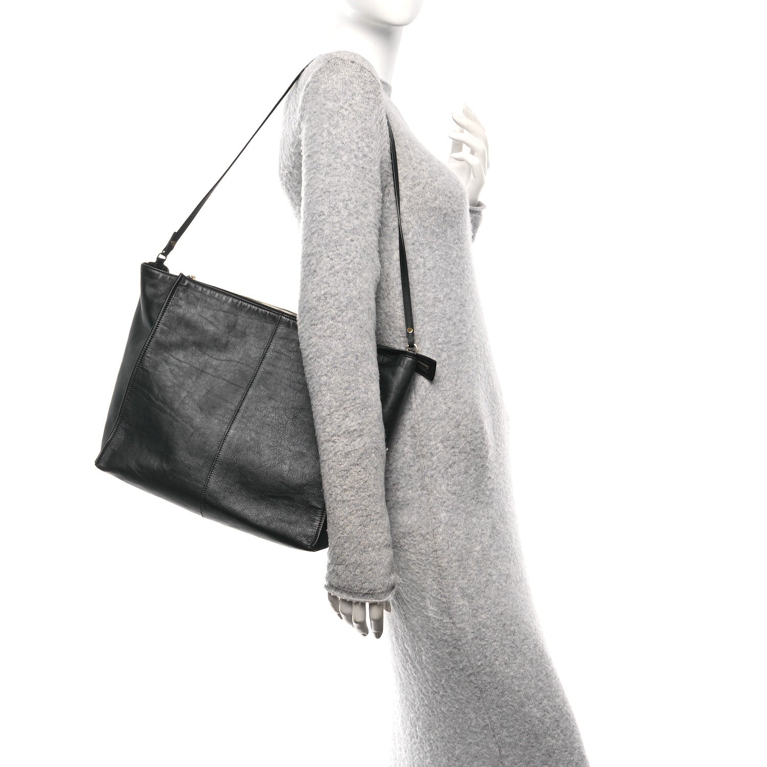 Nappa Aspen Clutch Bag Black