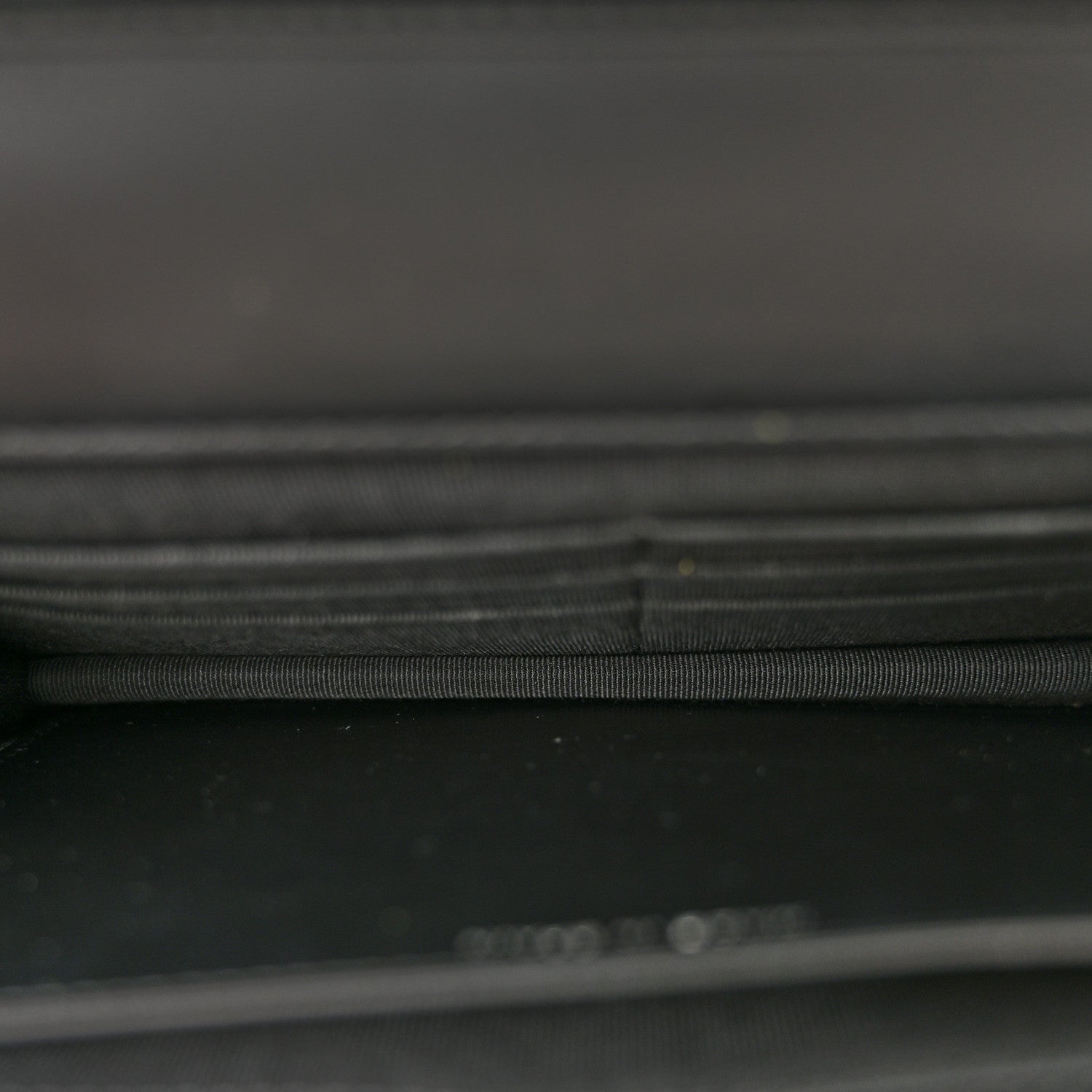 Patent Calfskin Quilted Reissue Wallet On Chain WOC So Black