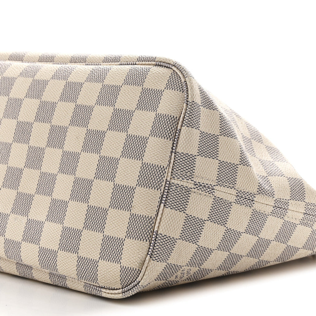 Damier Azur Neo Neverfull MM Rose Ballerine