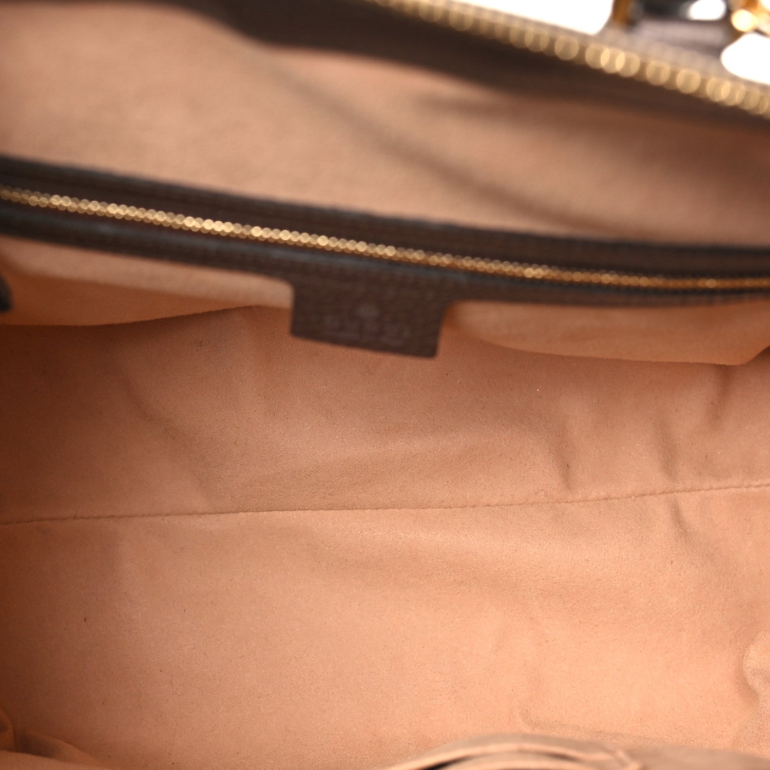 GG Supreme Monogram Web Medium Ophidia Tote Bag Brown