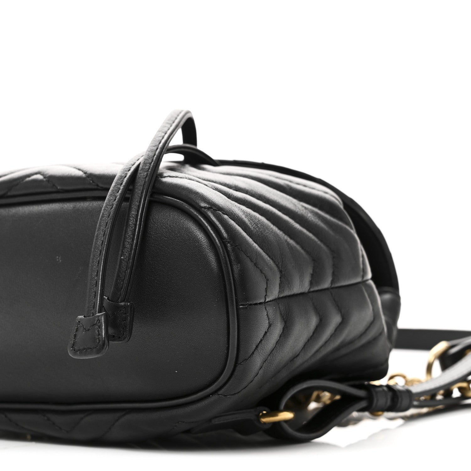 Calfskin Matelasse GG Marmont Flap Backpack Black
