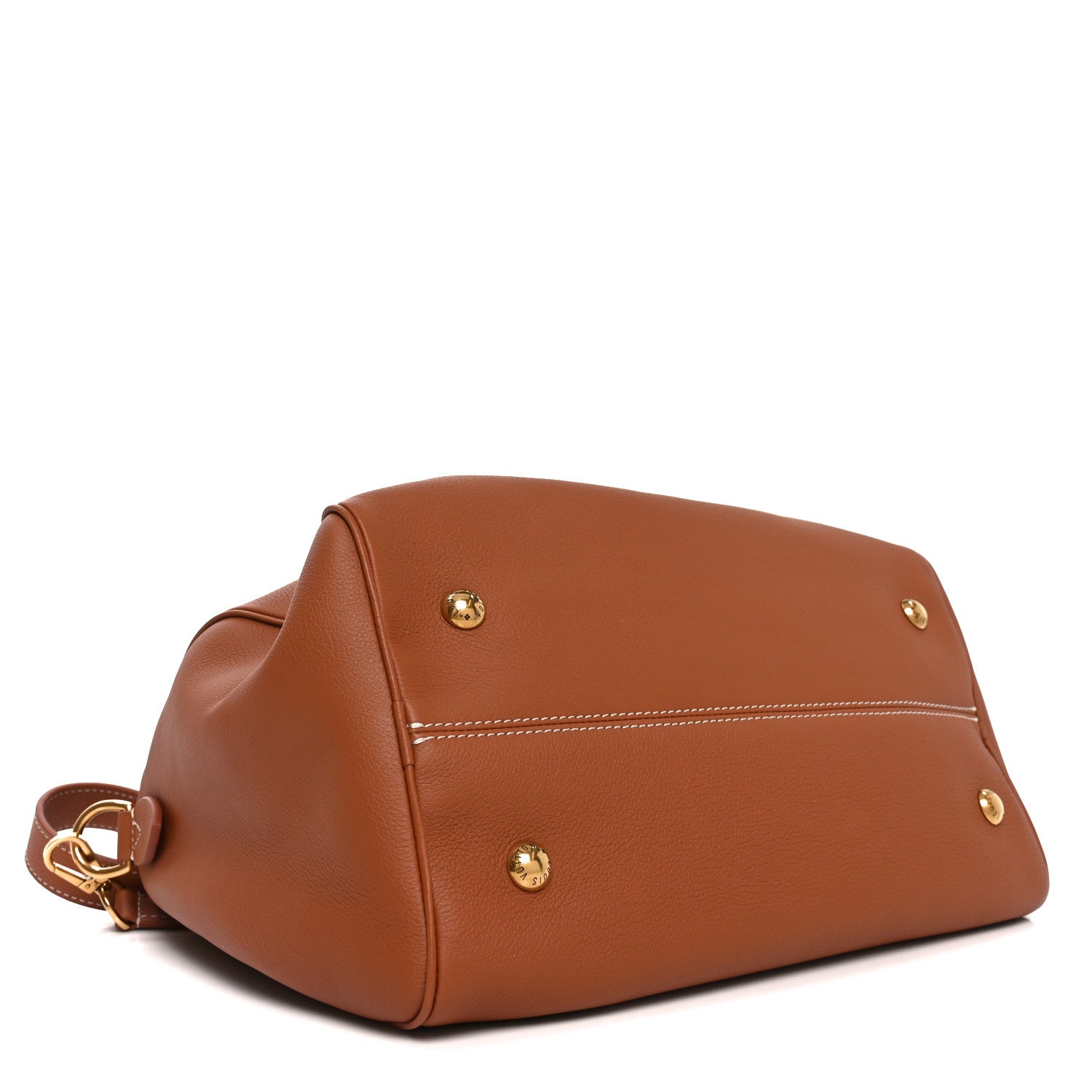 Grained Calfskin Low Key Speedy 30 Cognac