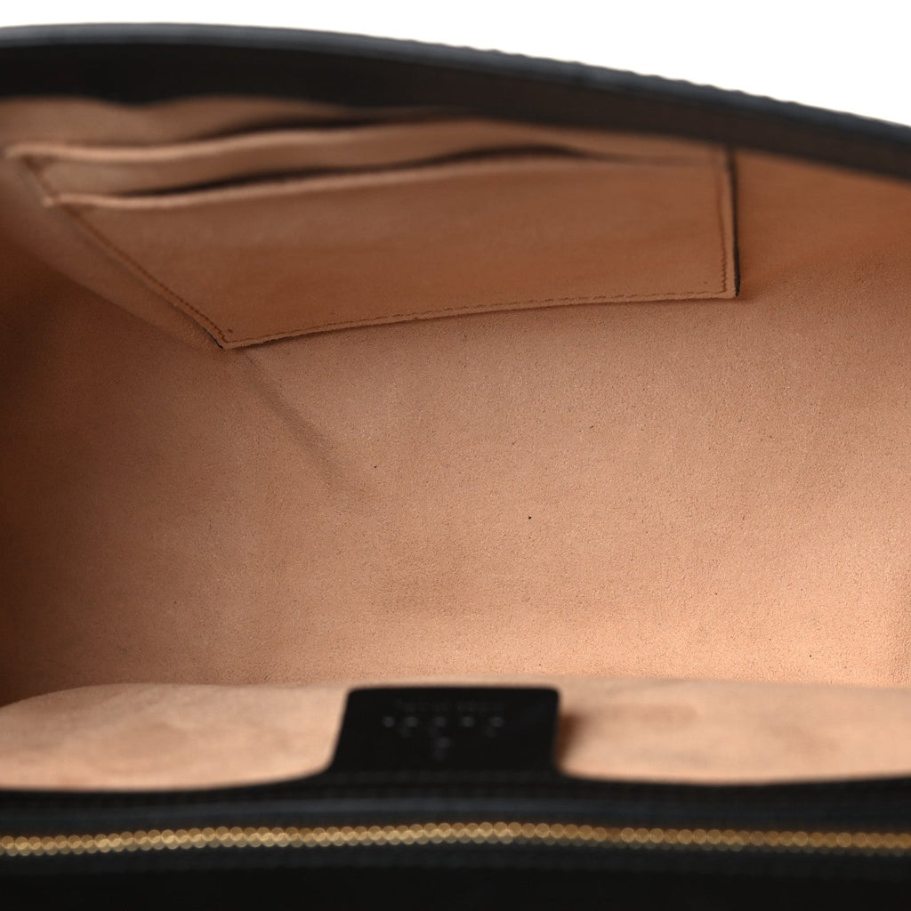 Guccissima Medium Padlock Shoulder Bag Black
