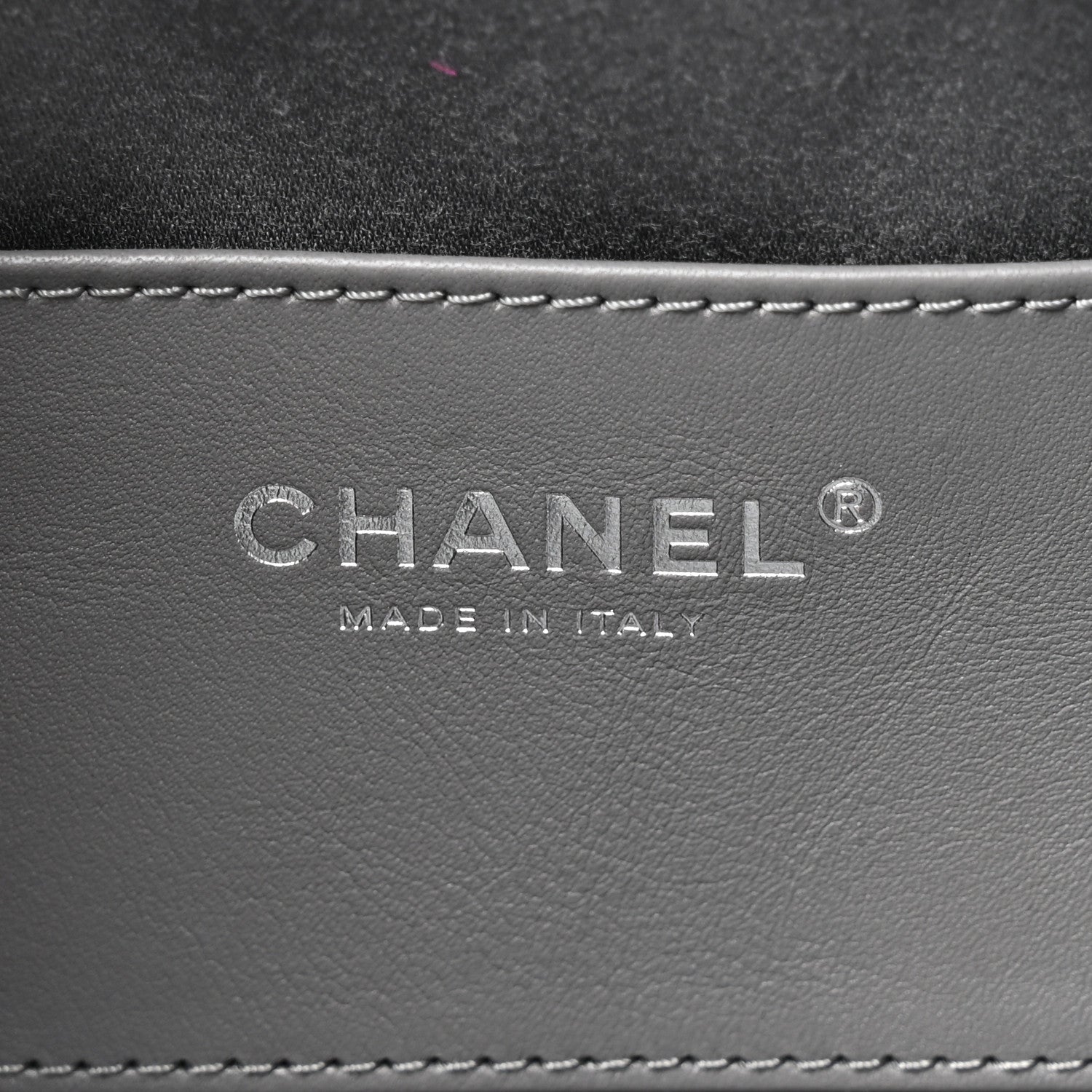 Metallic Caviar Quilted Mini Chanel 25 Handbag Anthracite