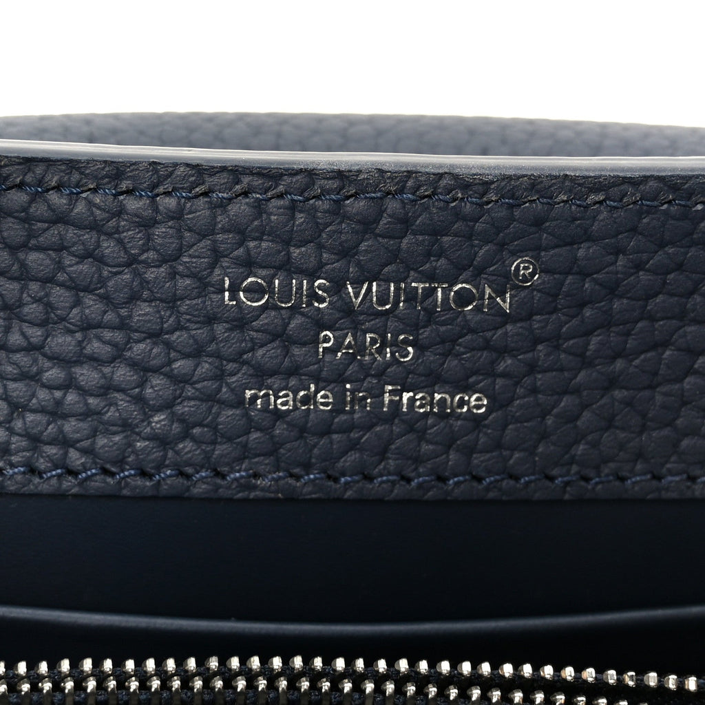 Taurillon Embellished Malletage Crown Mini Capucines Navy