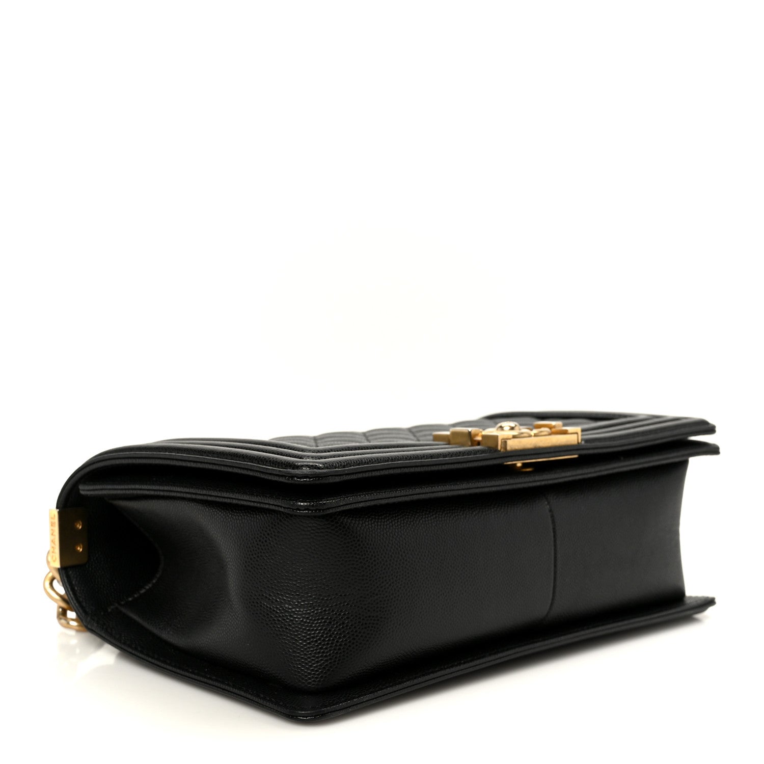 Caviar Quilted Medium Boy Flap Black