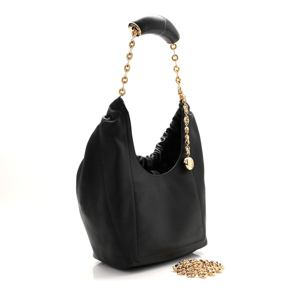 Nappa Small Squeeze Bag Black
