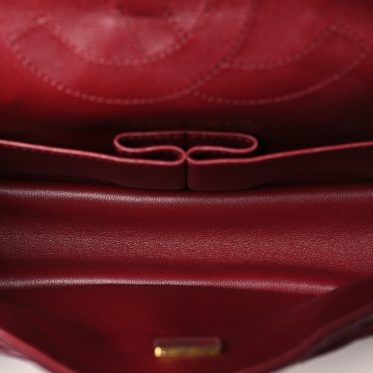 Lambskin Quilted Crush 2.55 Reissue 225 Flap Dark Burgundy