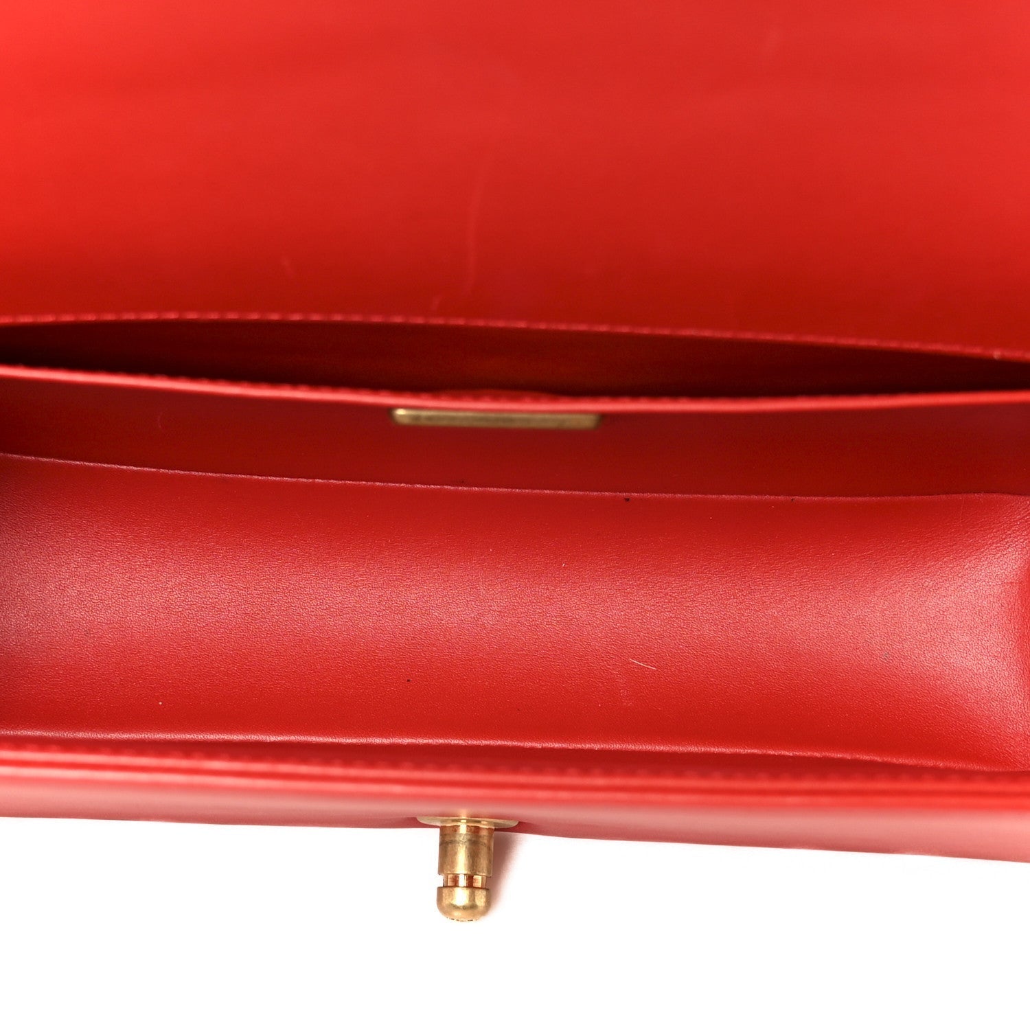 Snakeskin Medium Boy Flap Red