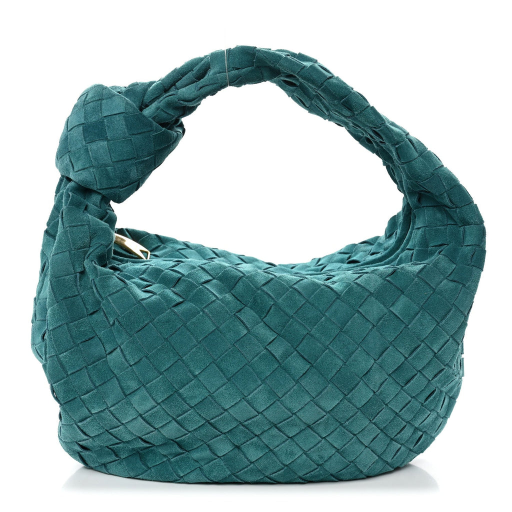 Suede Calfskin Intrecciato Teen Jodie Hobo Scuba