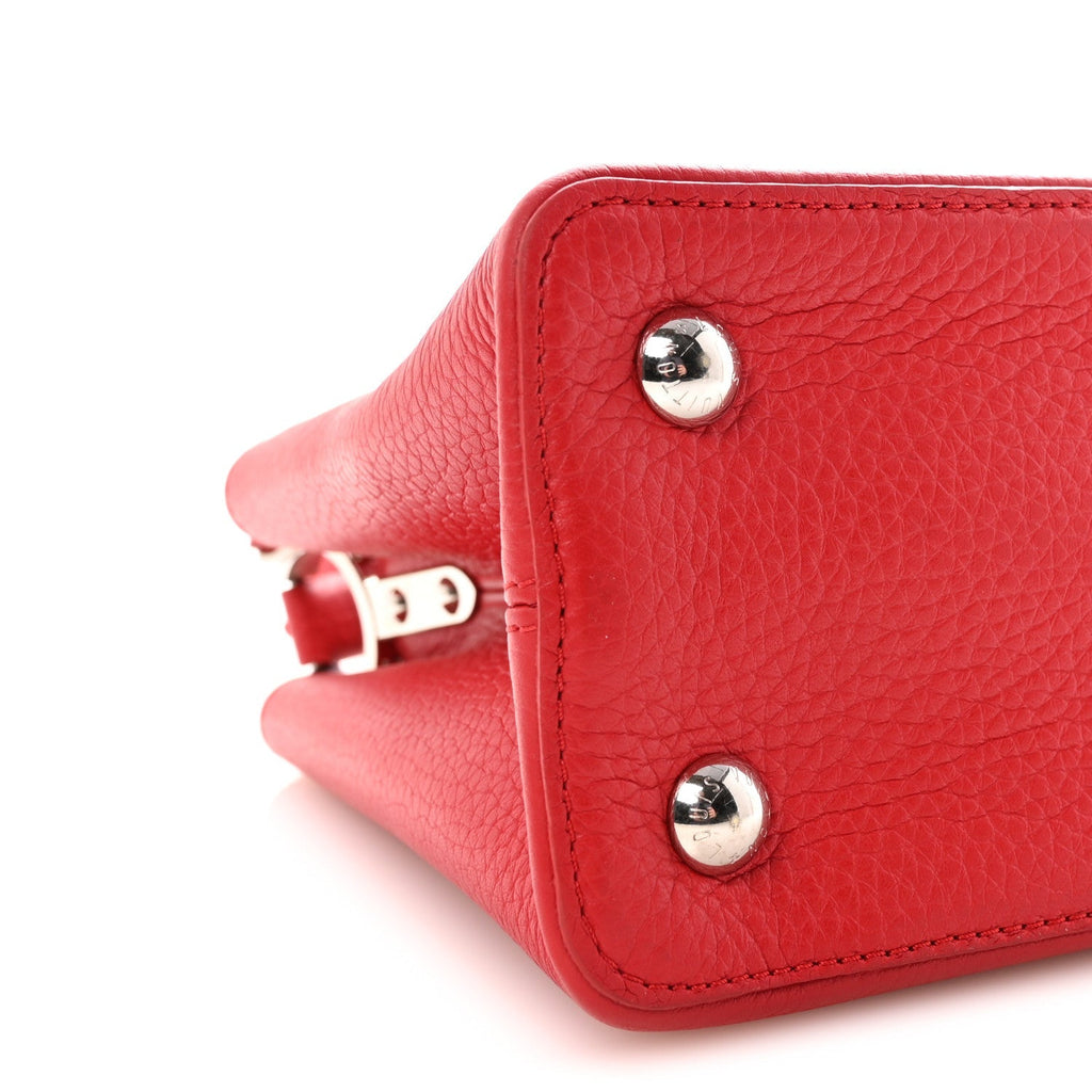 Taurillon Capucines PM Rubis