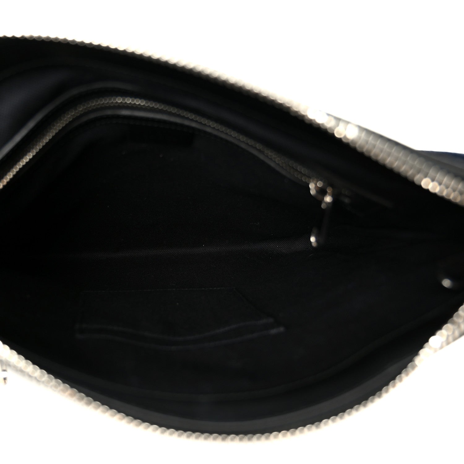 GG Supreme Monogram Appia Calfskin Web Flat Messenger Bag Black Grey